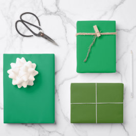 Effene Shamrock Pigment Sap Groen Tinten 3 Tones Inpakpapier Vel