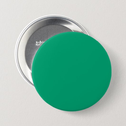 Effene teal achtergrond met een gladde textuur ronde button 7,6 cm (Voorkant /achterkant)