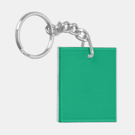 Effene teal achtergrond met een gladde textuur sleutelhanger