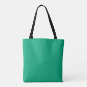 Effene teal achtergrond met een gladde textuur tote bag (Achterkant)