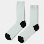 Effene Zachte Licht Pastel Salie Mosgroen Kleur Sokken (Links)