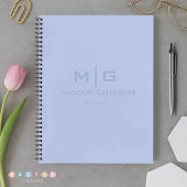 Effene zachte lucht lichte pastel babyblauwe kleur notitieboek