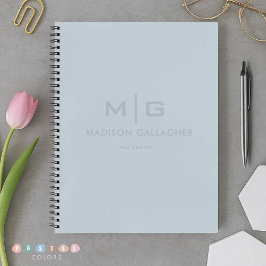 Effene zachte lucht lichte pastel babyblauwe kleur notitieboek