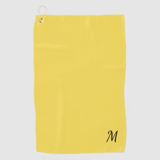 Effengele Monogram Golfhanddoek (Voorkant)