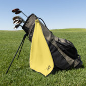 Effengele Monogram Golfhanddoek (Groen)