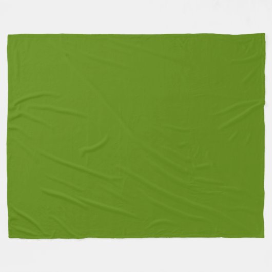 Effengroen Fleece Deken (Voorkant (Horizontaal))
