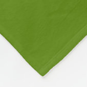 Effengroen Fleece Deken (Hoek)