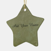 Effengroen Keramisch Ornament (Links)