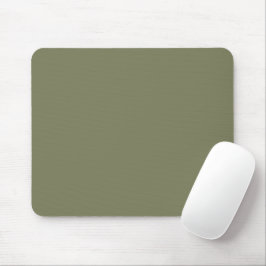 Effenkleurig militair groen klassiek muismatje muismat