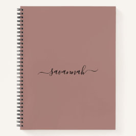 Effenkleurig monogram schetsboek notitieboek