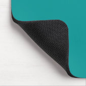 Effenkleurig Teal Klassiek Muismat (Hoek)