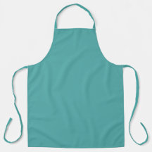 Effenkleurig Turquoise Schort