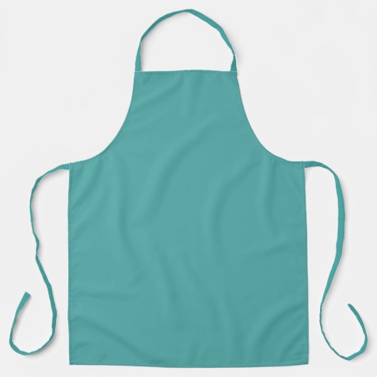 Effenkleurig Turquoise Schort (Voorkant)