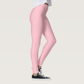Effenkleurige roze massief leggings (Rechts)