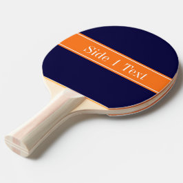 Effennauwwe Blauw, Pompoen Lint Naam Monogram Tafeltennisbatje
