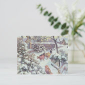 Effet de Neige a Montfoucault, 1882 Briefkaart (Staand voorkant)