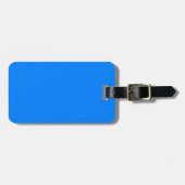 Efficiënt azuurblauw bagagelabel (Voorkant horizontaal)