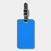Efficiënt azuurblauw bagagelabel (Voorkant verticaal)