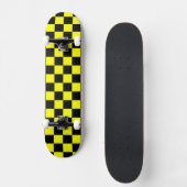 Efficiënt Geel met Zwarte Vierkante Stijl Persoonlijk Skateboard (Voorkant)
