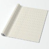 Efficiënt ivoor & amandelkleur minimalistisch gewo cadeaupapier (Uitgerold)
