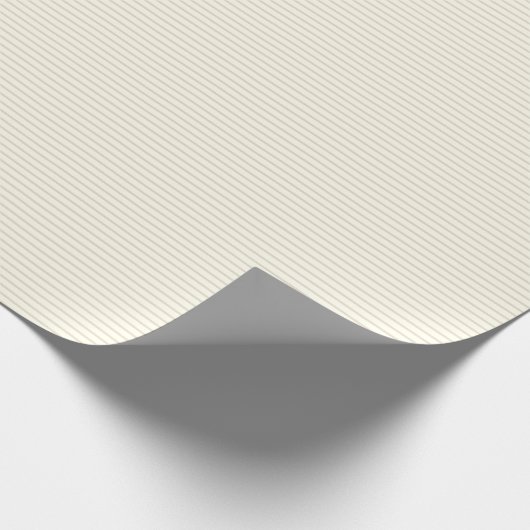Efficiënt ivoor & amandelkleur minimalistisch gewo cadeaupapier (Hoek)