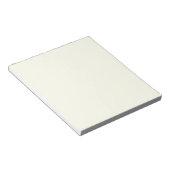 Efficiënt ivoor kleur minimalistisch gewoon modern notitieblok (Schuin)