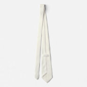 Efficiënt ivoor kleur minimalistisch gewoon modern stropdas (Achterkant)