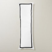 Efficiënt Klassiek Zwart met Witte Afwerking Body Lichaamskussen (Voorkant Verticaal)