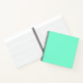 Efficiënt, mint, groen notitieboek (Binnen)