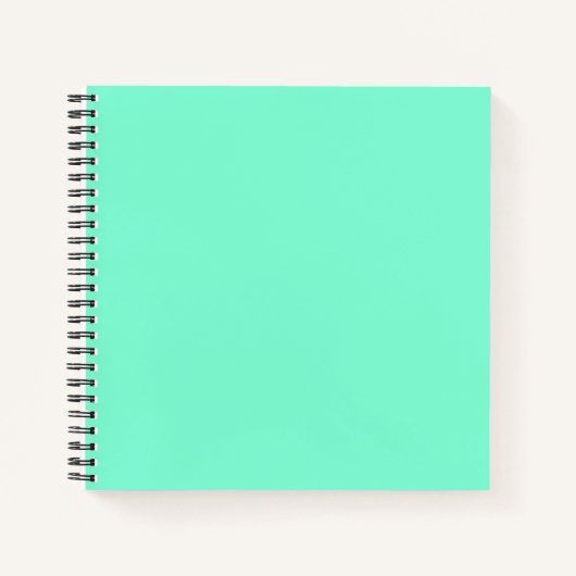 Efficiënt, mint, groen notitieboek (Voorkant)