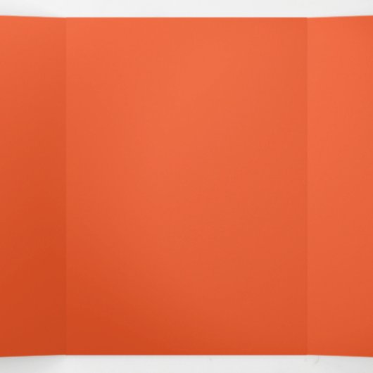 Efficiënt oranje achtergrondontwerp | Krachtig war Drieluik Uitnodiging (Binnenkant midden)