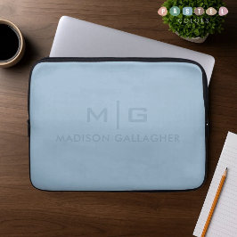 Efficiënt zachte lucht lichte pastel babyblauwe kl laptop sleeve