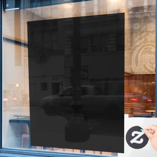 Efficiënt zwart gedeeltelijk transparant ontwerp raamsticker (Cafe Raam)