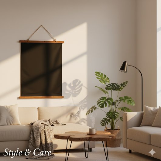 Efficiënt Zwarte 66cm x 91cm Verticale wanddoek Hangend Wandkleed