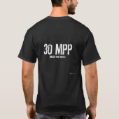 Efficiënte, 30 MPP (mijl per deegwaren) T-shirt (Achterkant)