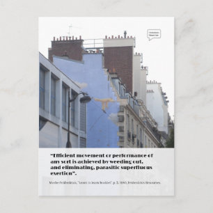 Efficiënte beweging - ansichtkaart briefkaart