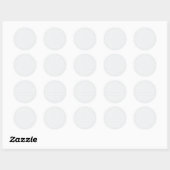 Efficiënte Cyaanblauwe Achtergrond Ronde Sticker (Vel)