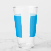 Efficiënte Cyaanblauwe Achtergrond | Zomer Minimaa Glas (Rechts)