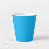 Efficiënte Cyaanblauwe Achtergrond | Zomer Minimaa Latte Mok (Voorkant)
