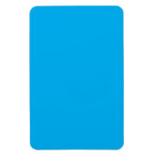 Efficiënte Cyaanblauwe Achtergrond | Zomer Minimaa Magneet (Verticaal)