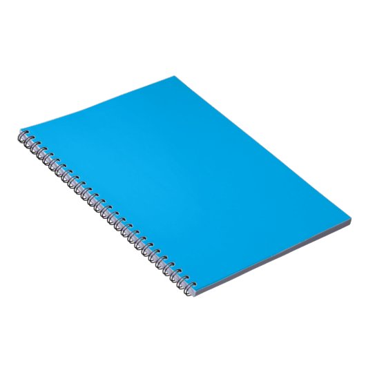 Efficiënte Cyaanblauwe Achtergrond | Zomer Minimaa Notitieboek (Rechterzijde)