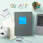 Efficiënte Cyaanblauwe Achtergrond | Zomer Minimaa Sticker (iPad Cover)