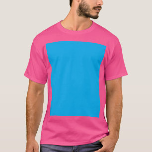 Efficiënte Cyaanblauwe Achtergrond Zomer Minimaa T-shirt