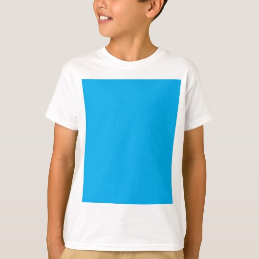 Efficiënte Cyaanblauwe Achtergrond | Zomer Minimaa T-shirt (Voorkant)