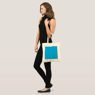 Efficiënte Cyaanblauwe Achtergrond   Zomer Minimaa Tote Bag