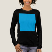 Efficiënte Cyaanblauwe Achtergrond | Zomer Minimaa Tri-Blend Shirt (Voorkant)