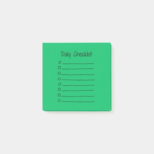 Efficiënte dagelijkse checklist Post-IT Notes (gro (Voorkant)