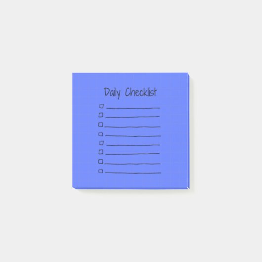 Efficiënte dagelijkse checklist Post-it notities ( Post-it® Notes (Voorkant)