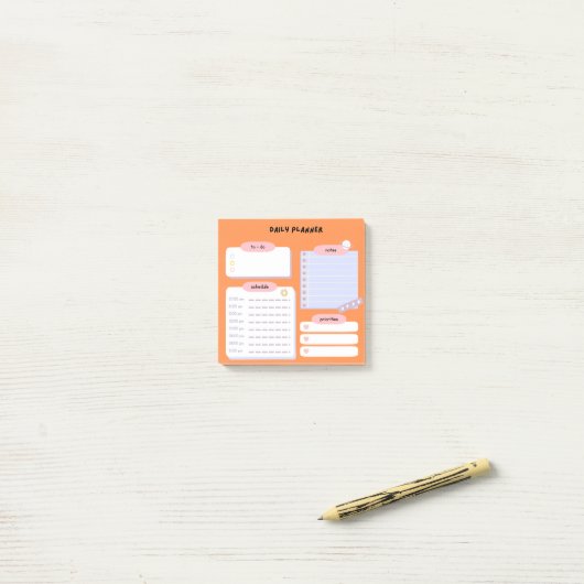 Efficiënte dagelijkse planner Post-IT notities Post-it® Notes (Op bureau)