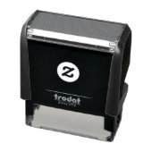 Efficiënte Diepblauwe Achtergrond | Krachtig Minim Zelfinktende Stempel (Product)